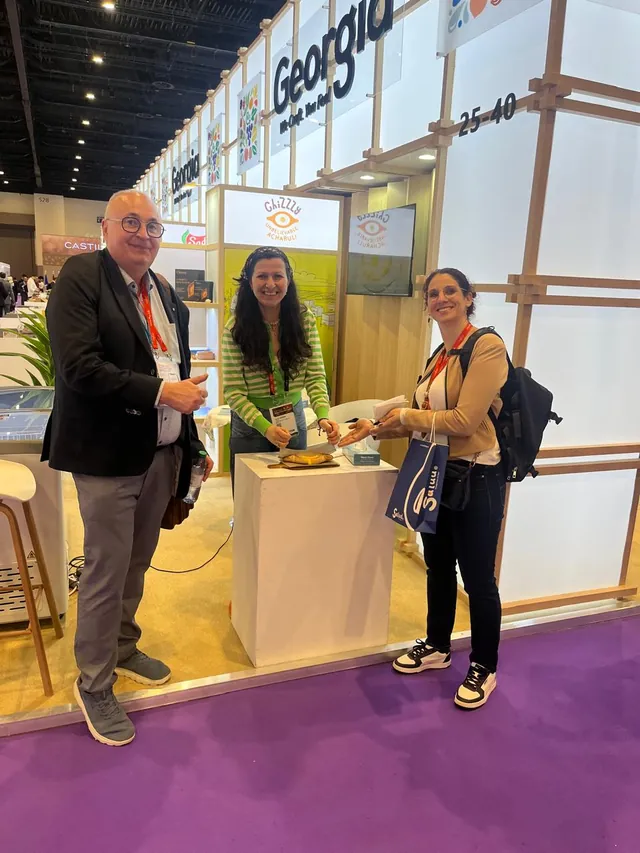 Chizzzy tasting at Gulfood trade show